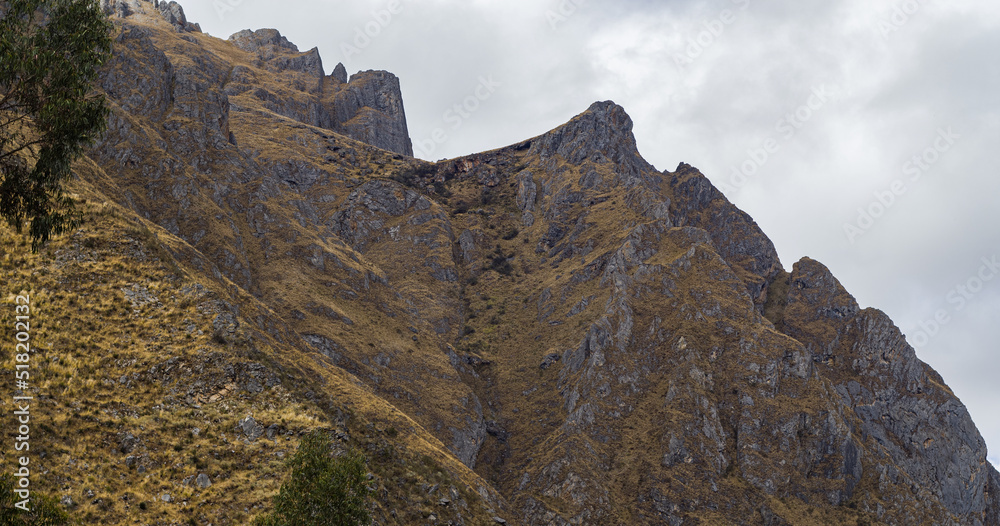 Andes Mountain top in Yauyos cocha reserve Lima peru