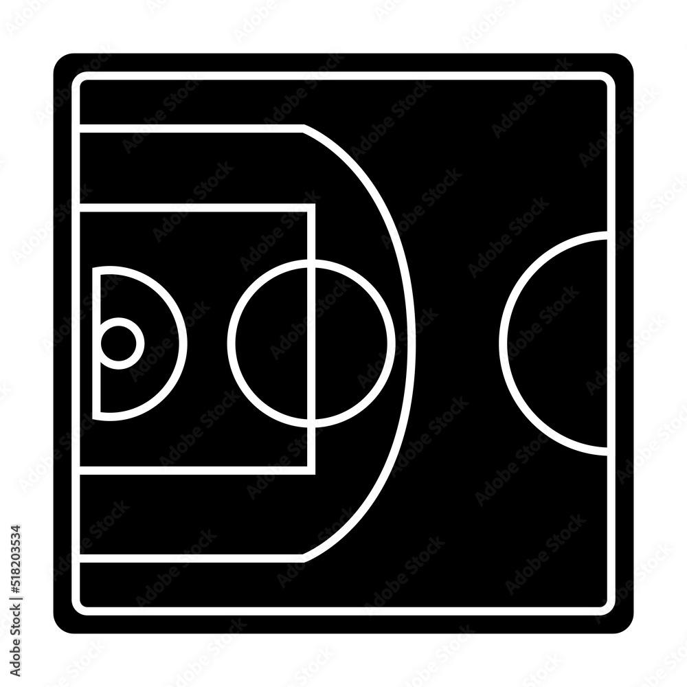 Playground, floor, court or field. 3x3 Basketball sport equipment. Summer games. Playground, floor, court or field. 3x3 Basketball sport equipment. Summer games.