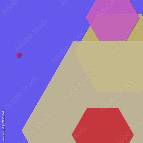 1:1 size hexagonal background colorful for wallpaper