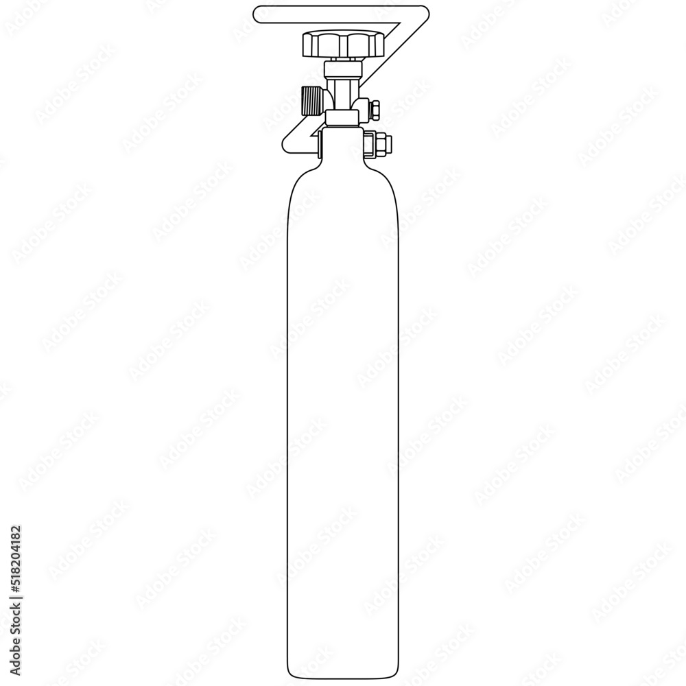 Hand Drawn Gas Cylinder Vector Tank. Lpg Propane Bottle Icon Container.  Oxygen Gas Cylinder Canister Fuel Storage.doodle, Royalty Free SVG,  Cliparts, Vectors, and Stock Illustration. Image 143645331.