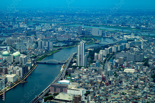 city skyline Tokyo