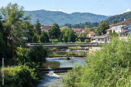 Amazing view of center of town of Troyan, Bulgaria