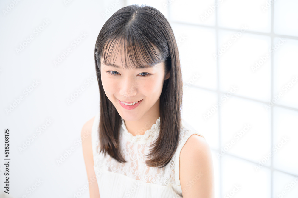 若い女性のポートレート