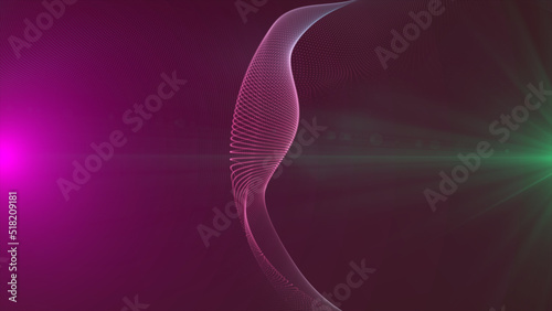 Abstract Clean wave line technology purple blue white black corporate image background for website social media post banner