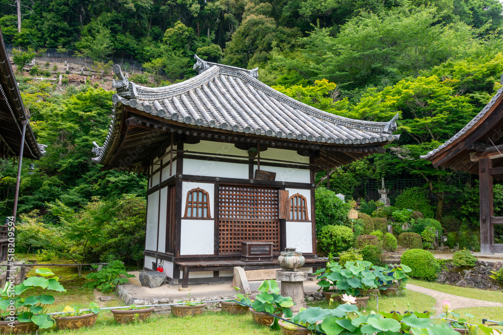 Amitabha hall of Mimuroto temple in Uji, Kyoto, Japan Amitabha hall of Mimuroto temple in Uji, Kyoto, Japan