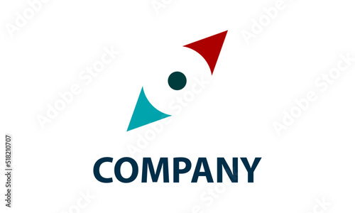 Concept Blue Compass Logo Design