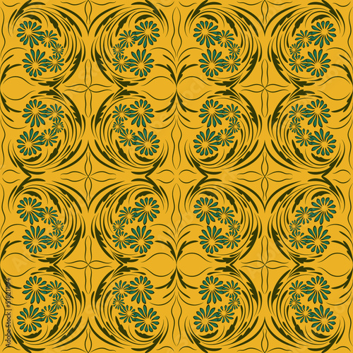 Folk flowers print Floral pattern Ethnic art