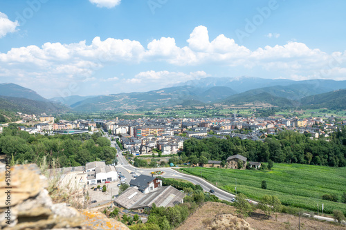 Obraz na płótnie Cityscape of La Seu de Urgell in LLeida, Catalonia w salonie