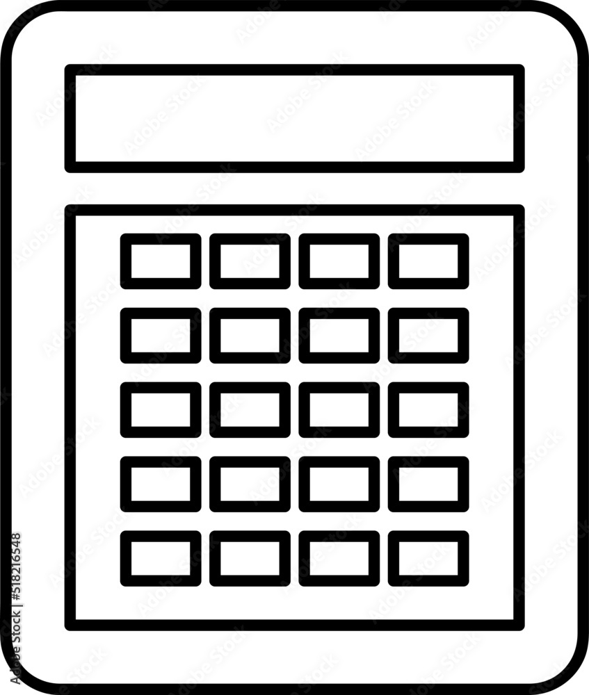 calculater vector icon illustration on white background..eps calculater vector icon illustration on white background..eps