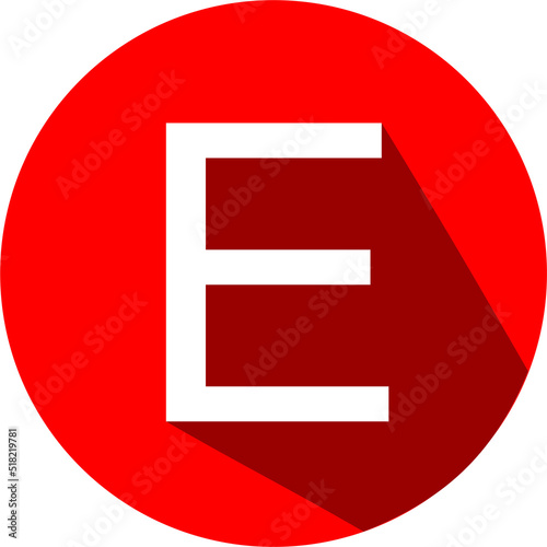 Free Download letter E in a circle - GFXLoad