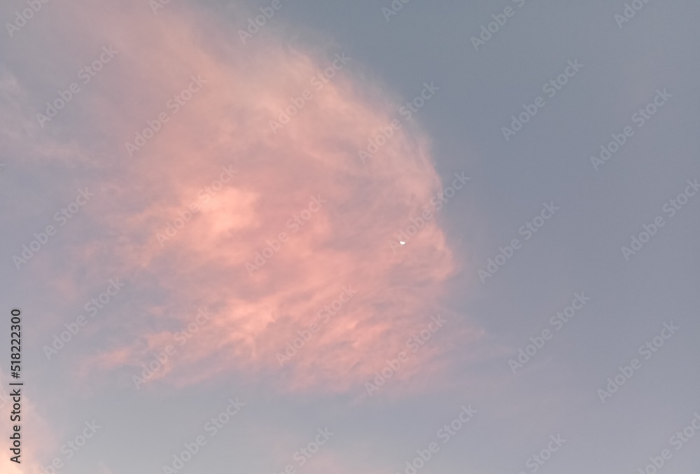 Fototapeta premium sky and clouds, human face in sky 