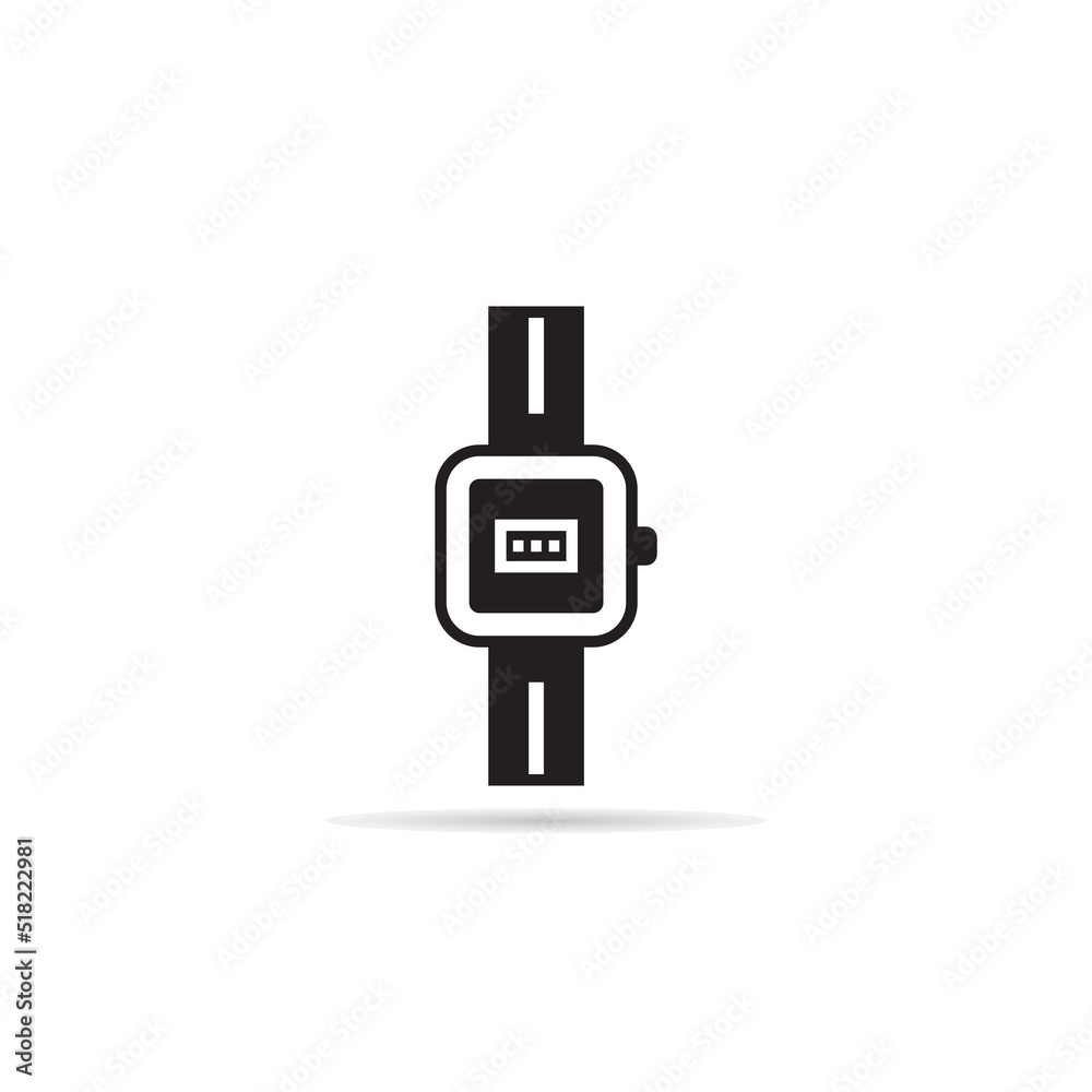 digital hand watch icon vector illustration
