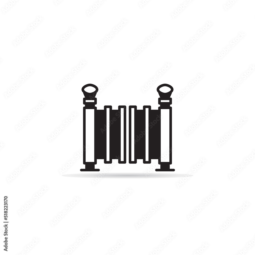 house gate icon on white background house gate icon on white background