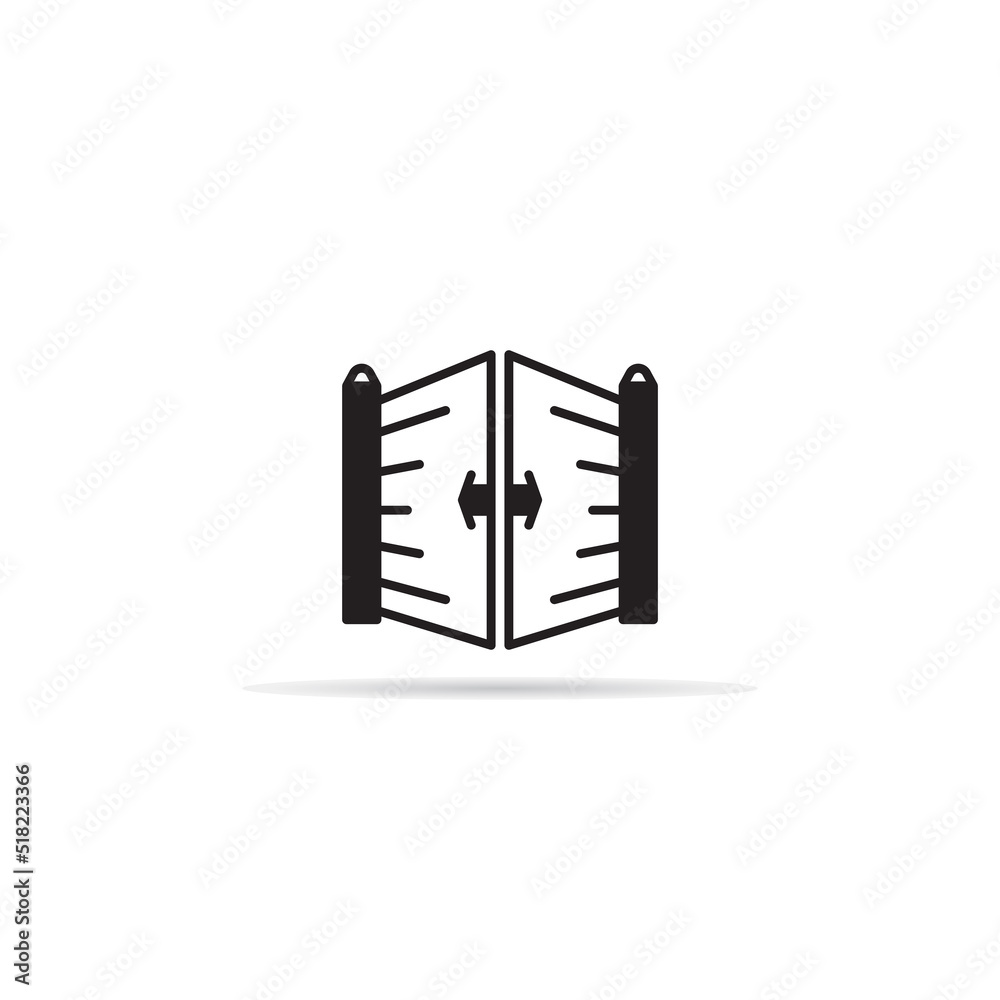gate and fence icon vector illustration gate and fence icon vector illustration
