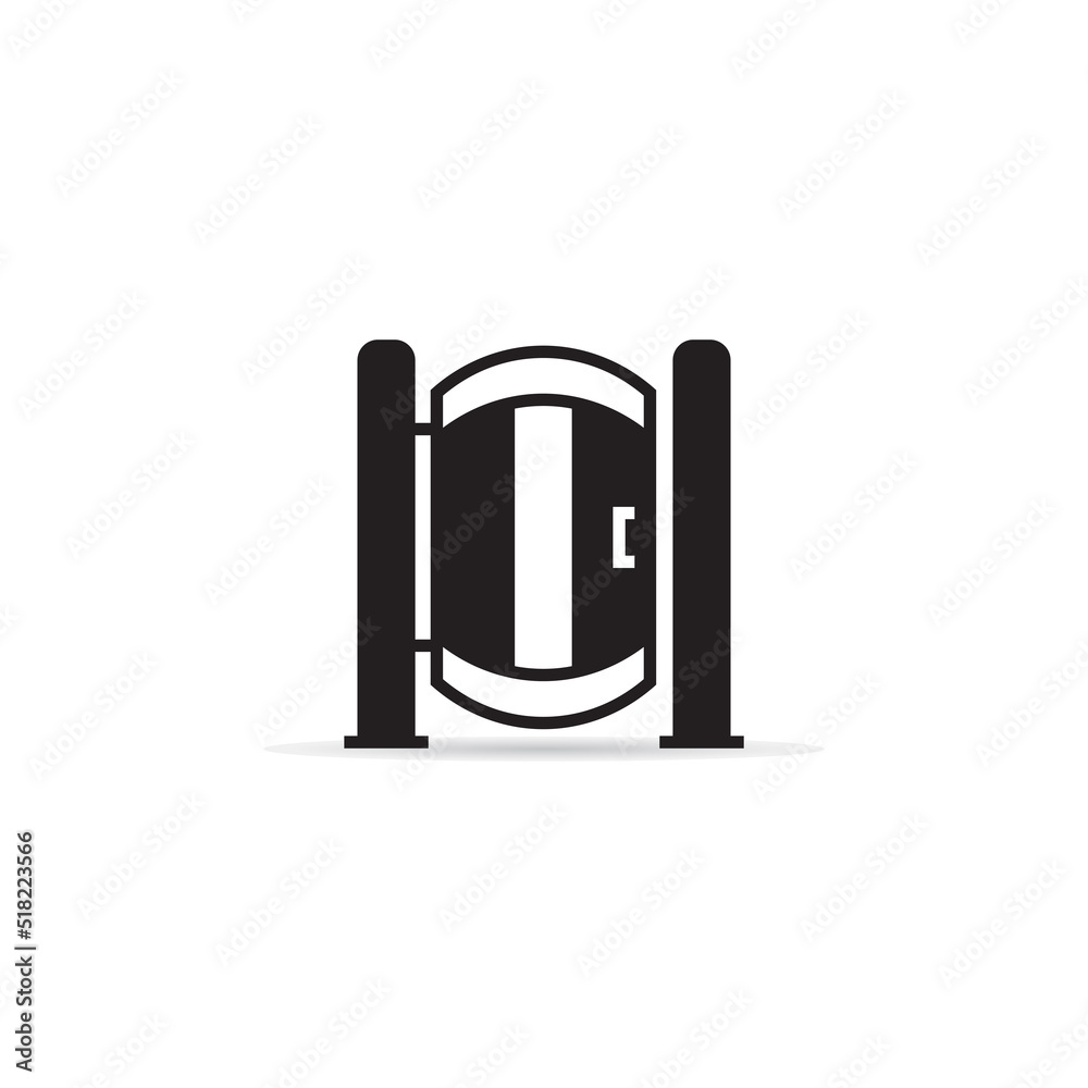 gate and fence icon vector illustration gate and fence icon vector illustration