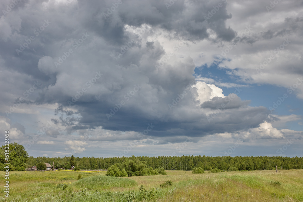 Fototapeta premium landscape with clouds and sky