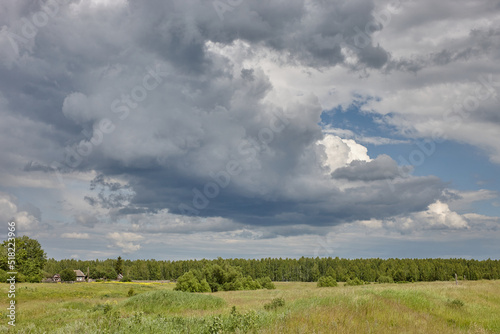 landscape with clouds and sky