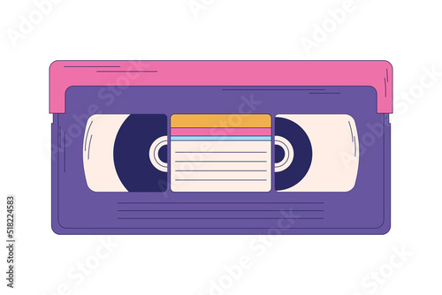 90s VHS cassette tape