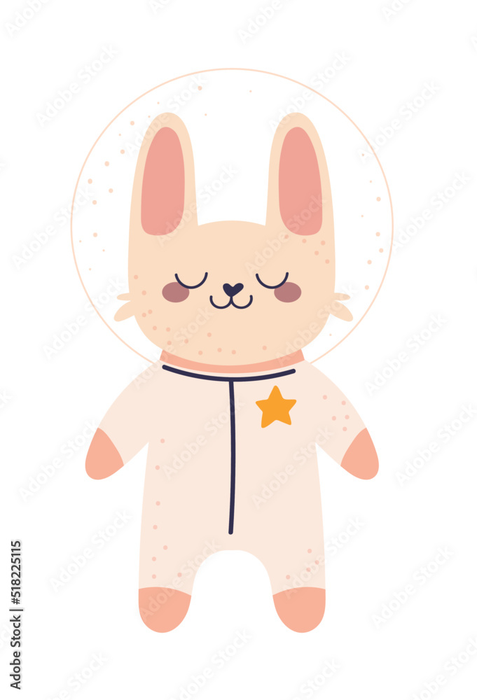 cute astronaut rabbit cute astronaut rabbit