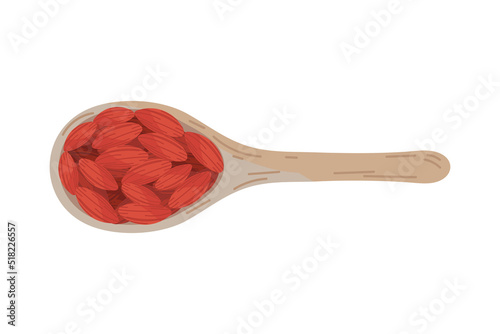 goji berries in spoon