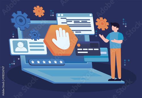 man and cyber secuirty