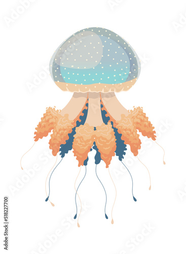 jellyfish icon isolated