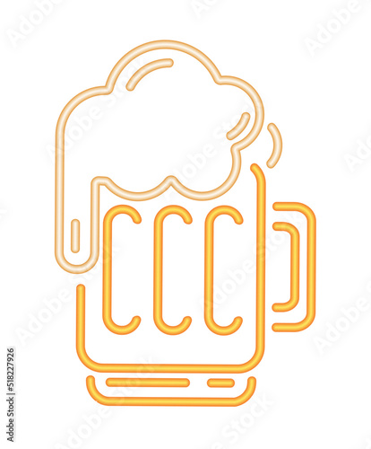 beer drink neon