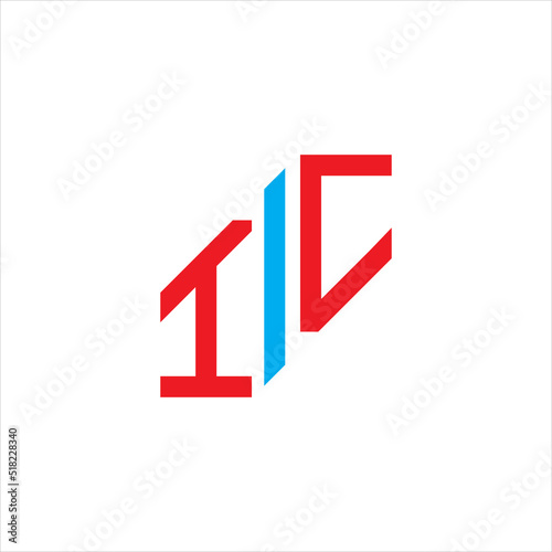 IC letter logo creative design with vector graphic