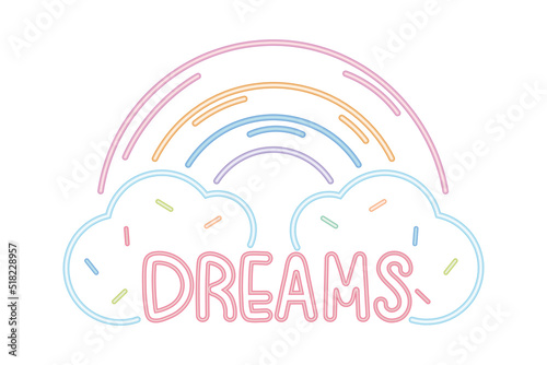 dreams rainbow cloud