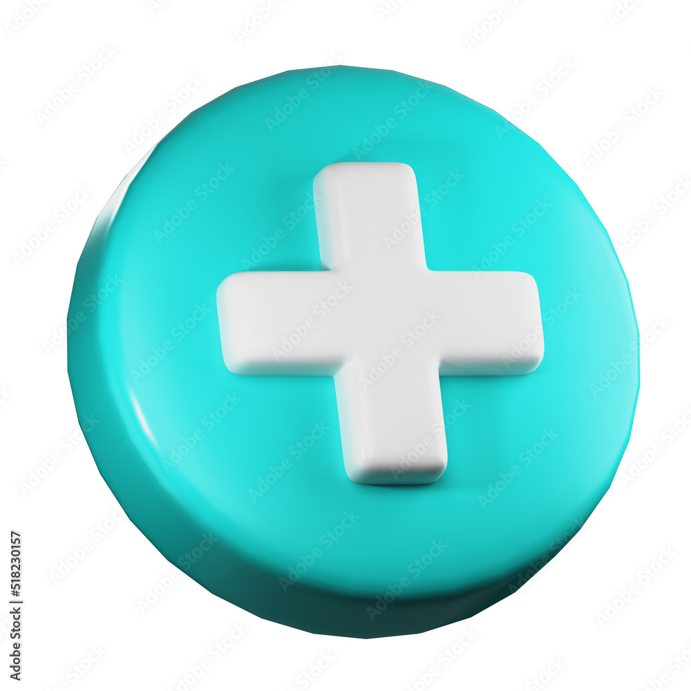 Fototapeta premium 3D Tosca Medic Symbol PNG Illustration