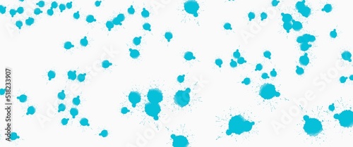 blue ink splashes