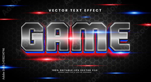 Game online 3d editable vector text with modern light theme.
