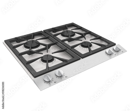 Gas Cooktop Isolated