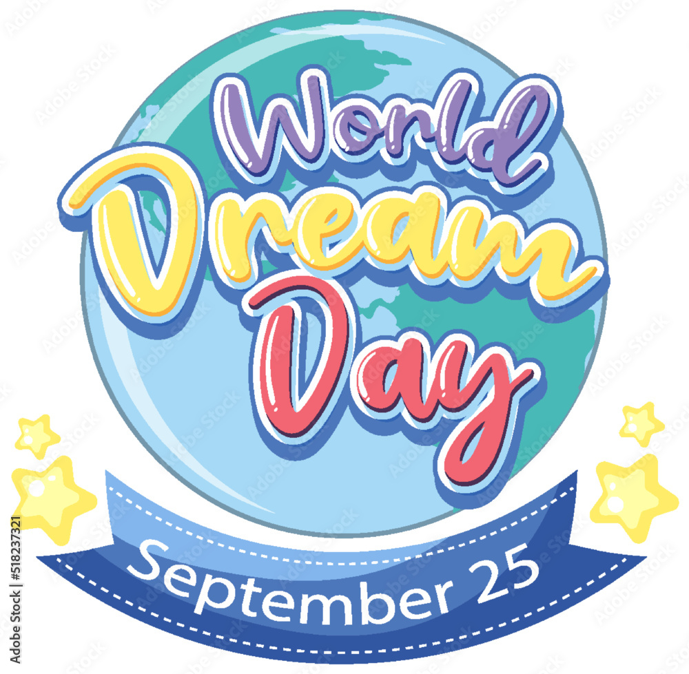 Fototapeta premium World Dream Day Banner Design