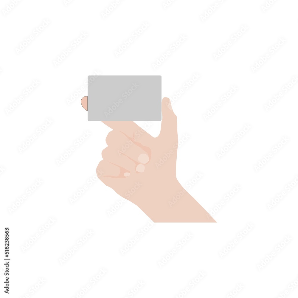 logo hand holding card illustration design logo hand holding card illustration design