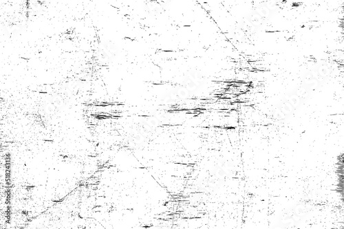 Distressed black texture. Dark grainy texture on white background. Dust overlay textured. Grain noise particles. Rusted white effect. Grunge design elements. Vector illustration, EPS 10.