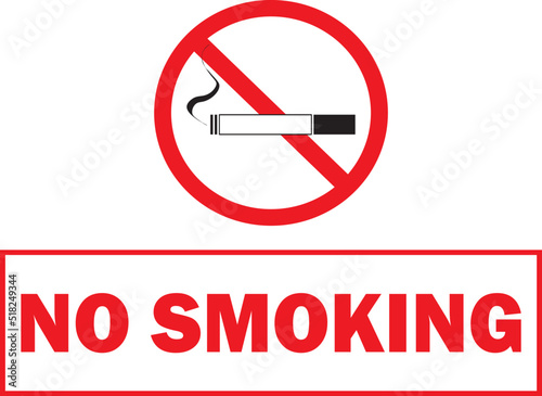 No smoking sign board red color transparent vector
