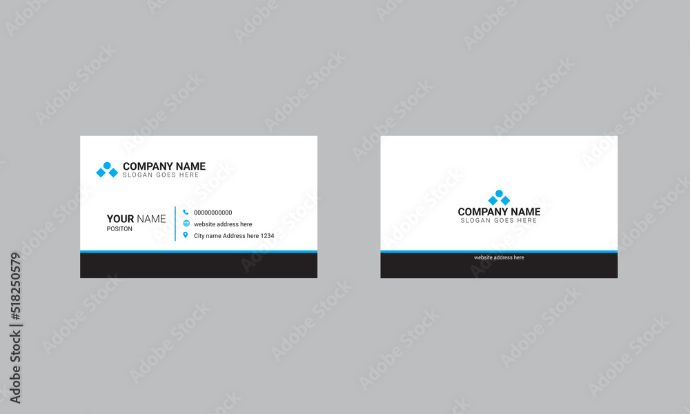 Corporate business card template design