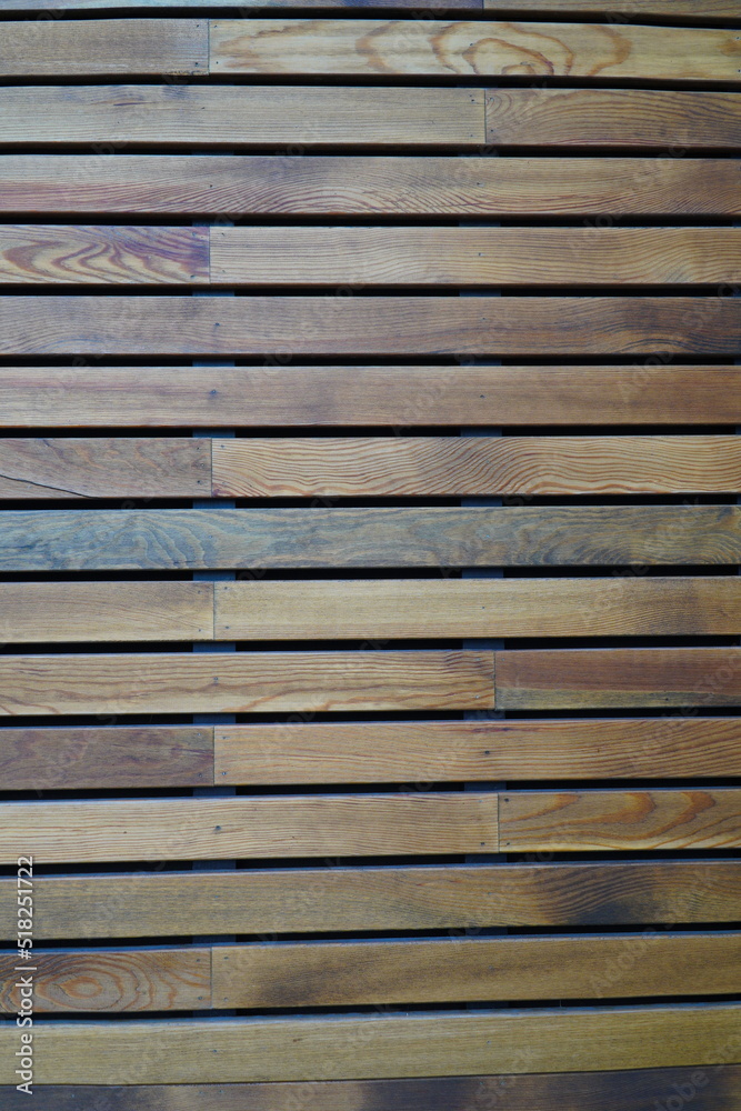 A fragment of a wall made of wooden clapboard A fragment of a wall made of wooden clapboard