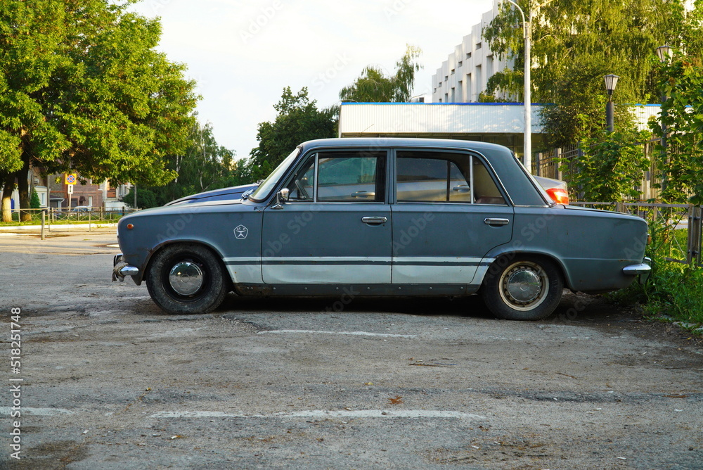 Russia, Ulyanovsk - July 2022: The car VAZ-2101. Retroparad. Russia, Ulyanovsk - July 2022: The car VAZ-2101. Retroparad.
