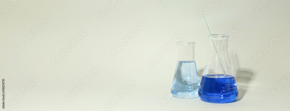 Concept of science with laboratory accessories, space for text Concept of science with laboratory accessories, space for text