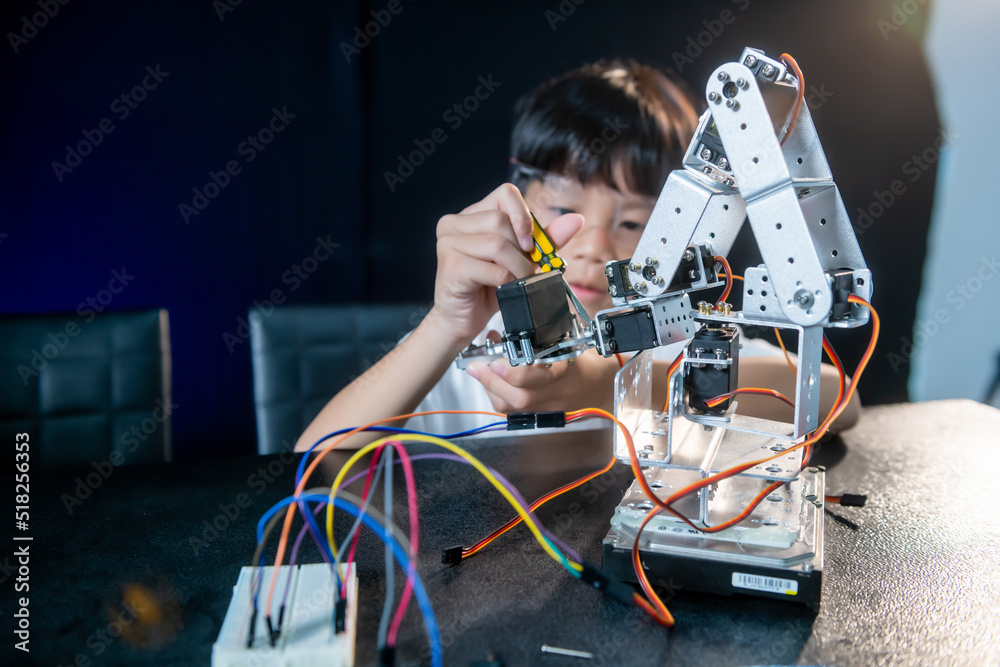 Science Hobby kids asian robotics project workshop education learning lesson robotics ...