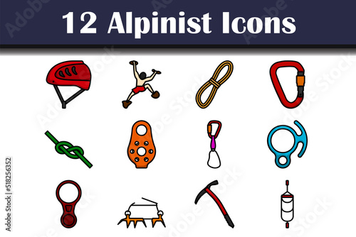 Alpinist Icon Set