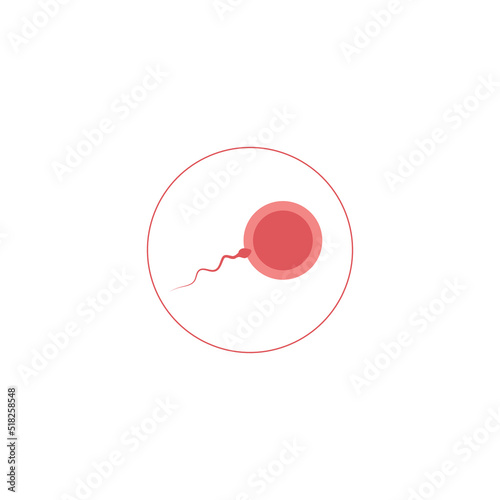 Insemination icon. Fertilization impregnation concept. Vector illustration