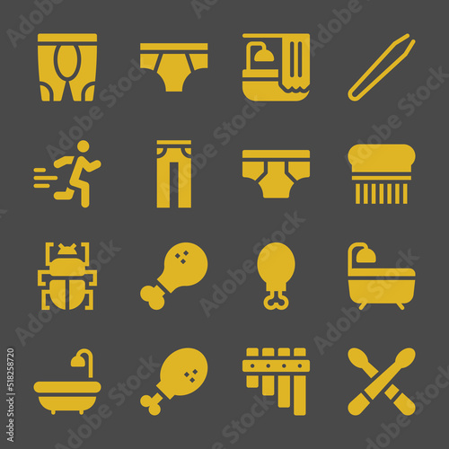 legs web icons. Leggings and Underwear, Hair removal and Flea symbol, vector signs