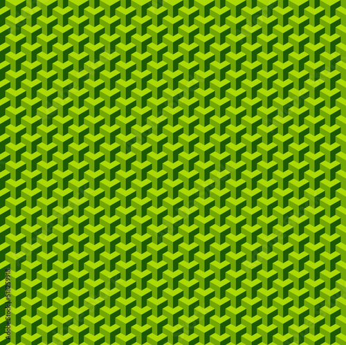 Backgroung seamless Geomatric Pattern in green