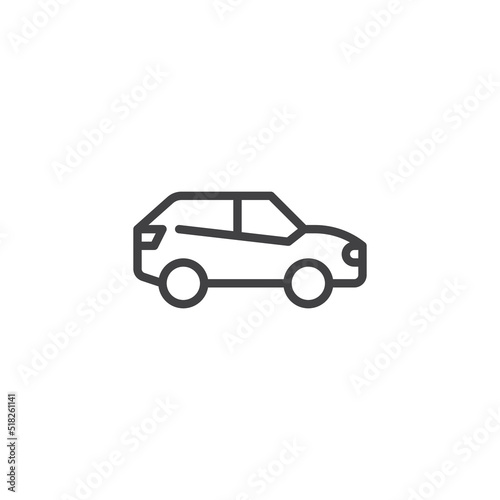 SUV car vector icon