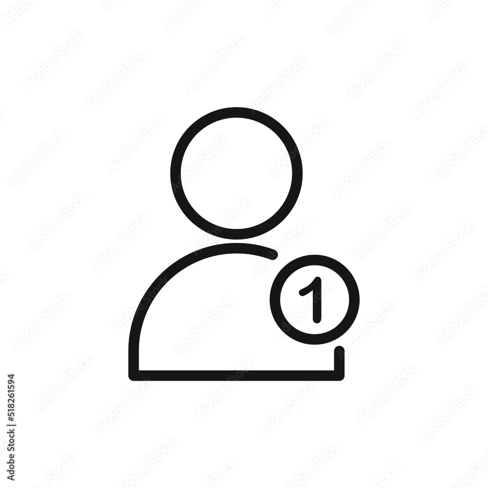New friend request notification icon design. vector illustration New friend request notification icon design. vector illustration