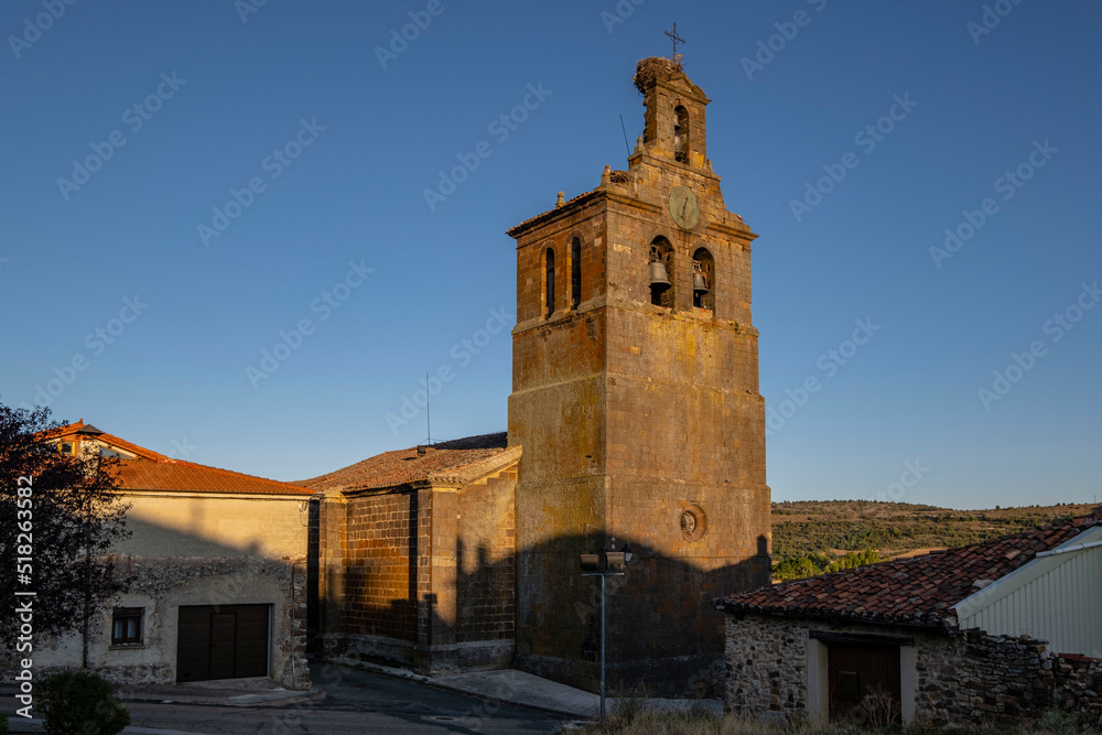 iglesia parroquial de San Juan Bautistal,gótico soriano, Abejar,  Soria, Comunidad Autónoma de Castilla, Spain, Europe