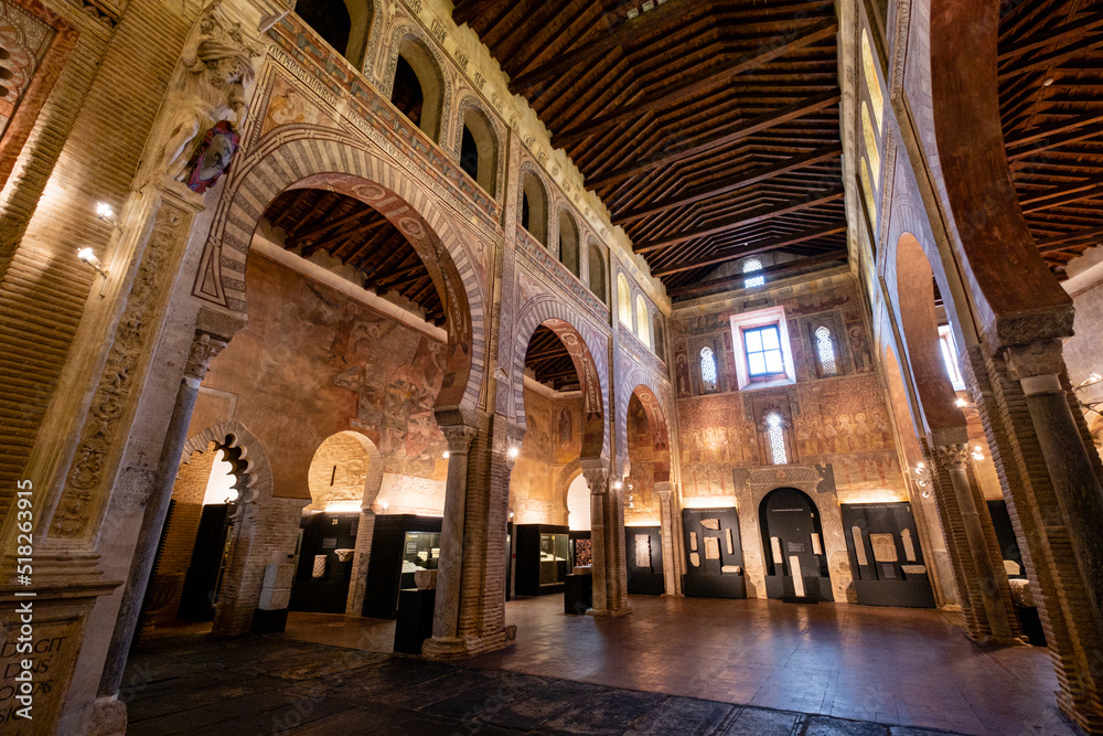 Museo de los Concilios y la Cultura Visigoda,  Iglesia de San Román, primer mudéjar toledano (S. XIII), Toledo, Castilla-La Mancha, Spain